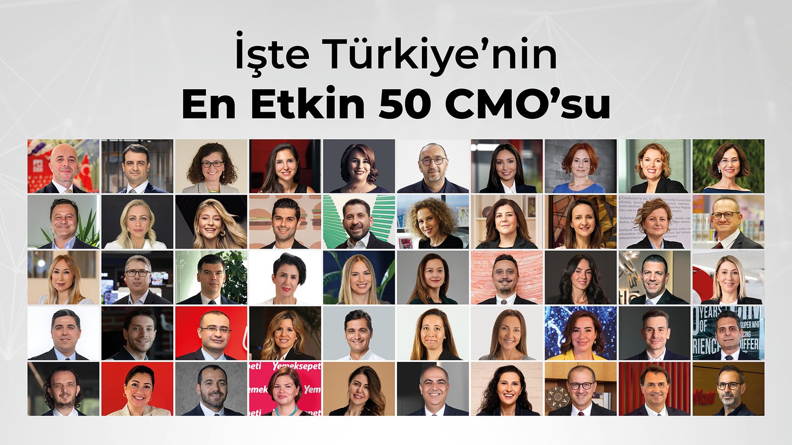 Türkiye'nin 'En Etkin 50 CMO'su açıklandı, listenin yarısından fazlası kadın