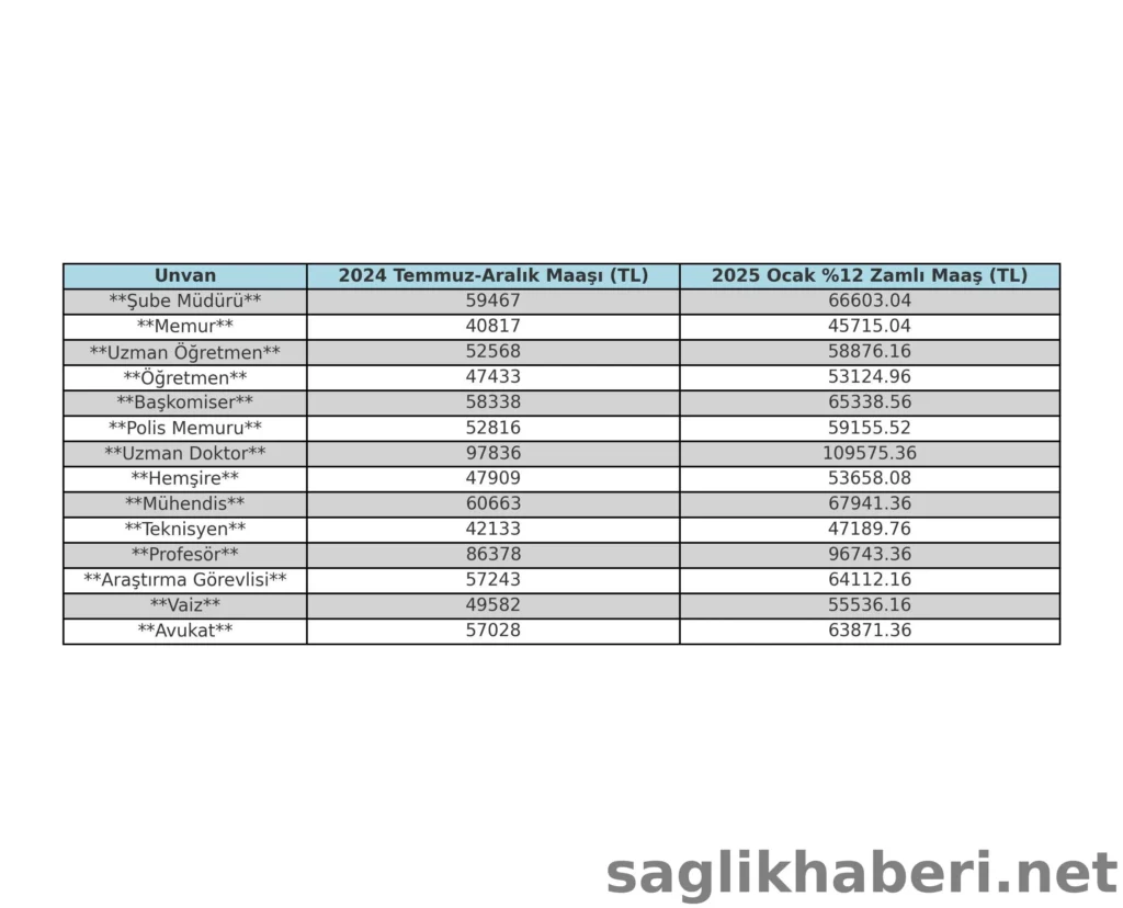 SON DAKİKA: 2025 Ocak Memur Maaşları Belli Oldu! %12 Zam ile Güncel Rakamlar (resim 39) – saglikhaberi.net