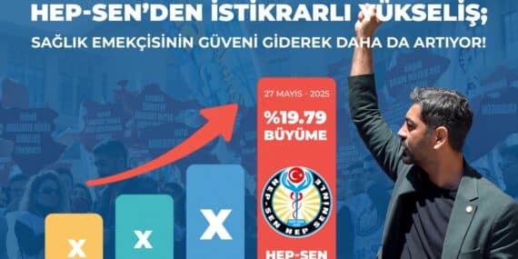 HEP-SEN’den İstikrarlı Yükseliş: Sağlık Emekçisinin Güveni Katlanarak Artıyor!