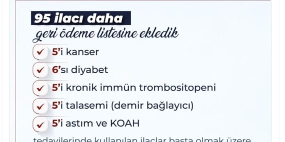 Bakan Işıkhan: 95 ilacı geri ödeme listesine aldık
