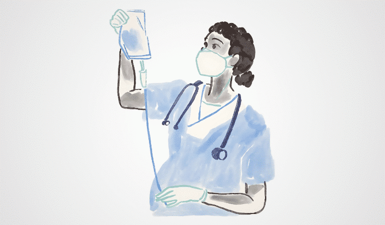 serum-hazirlayan-hemsire-cizimi