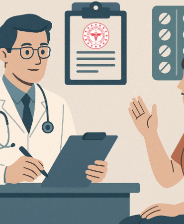 hasta doktor poliklinikte çizim