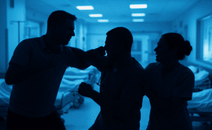 Sağlıkta Şiddet Silüetler Manşet