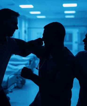 Sağlıkta Şiddet Silüetler Manşet