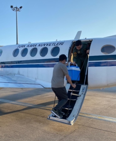 Kalp grefti, Kara Kuvvetleri'ne ait uçakla İstanbul'a ulaştırıldı