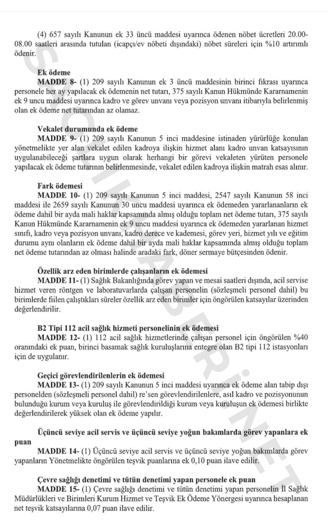 8. Dönem Sağlık ve Sosyal Hizmet Çalışanları için Toplu Sözleşme Tam Metni (resim 17) – saglikhaberi.net