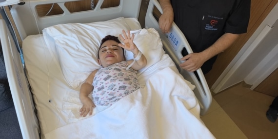 24 kilo ağırlığındaki Nurdan’ın yumurtalıklarından 3 kilo kist çıkarıldı