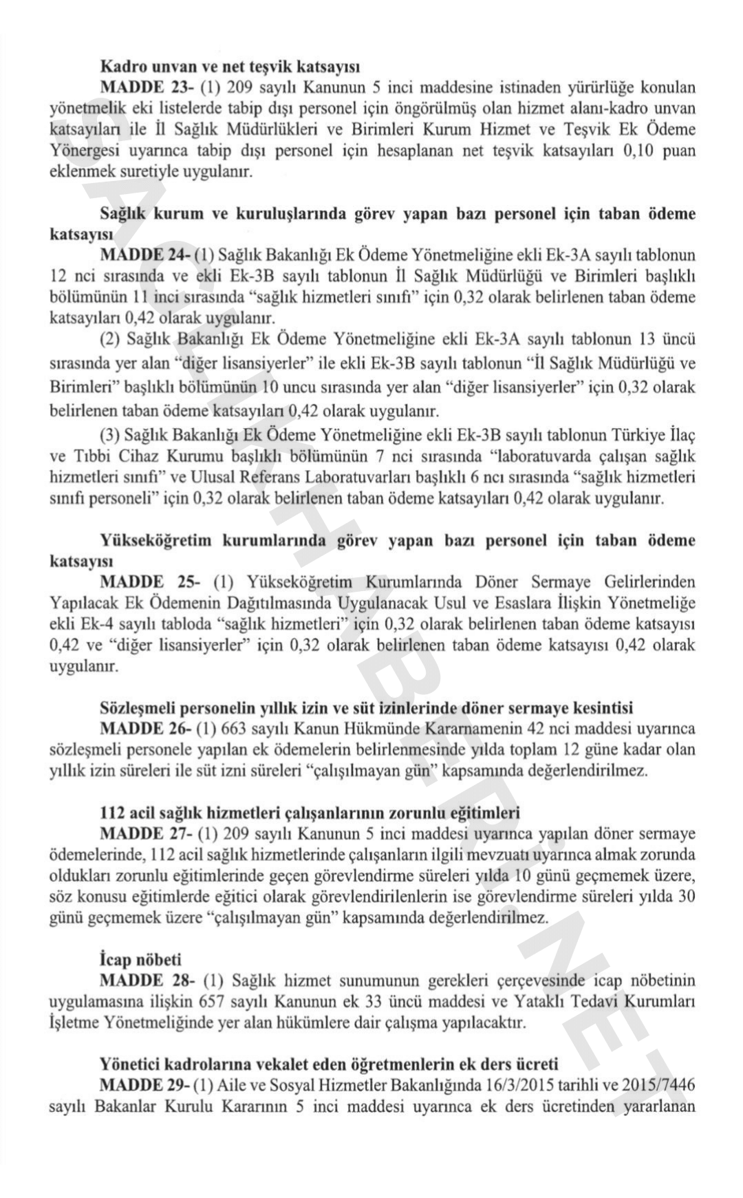8. Dönem Sağlık ve Sosyal Hizmet Çalışanları için Toplu Sözleşme Tam Metni (resim 21) – saglikhaberi.net
