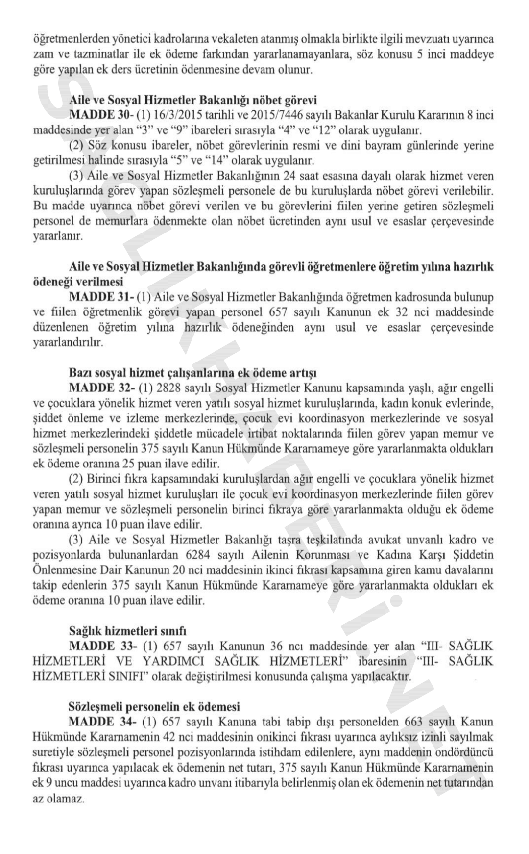 8. Dönem Sağlık ve Sosyal Hizmet Çalışanları için Toplu Sözleşme Tam Metni (resim 23) – saglikhaberi.net
