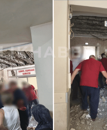 HEP-SEN Uyarmıştı Deprem Sonrası Denizli Devlet Hastanesi’nde Tavan Çöktü!
