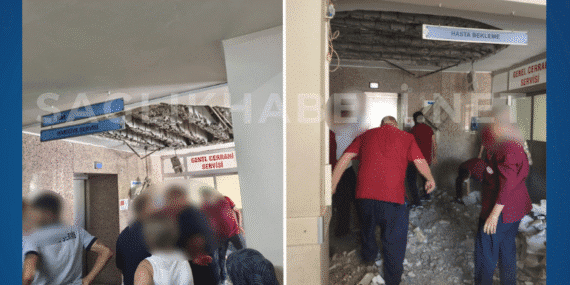 HEP-SEN Uyarmıştı: Deprem Sonrası Denizli Devlet Hastanesi’nde Tavan Çöktü!