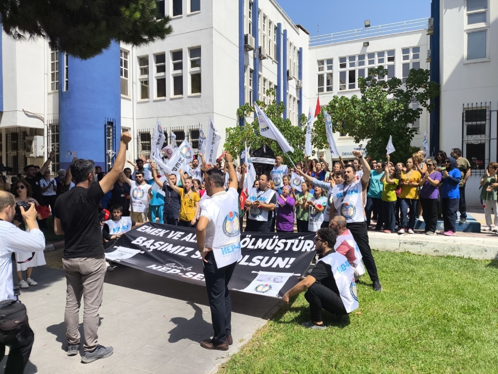 HEP-SEN’den Ege Üniversitesi Hastanesi’nde Güçlü İş Bırakma Eylemi: “Emek ve Alın Teri Ölmüştür!” (resim 35) – saglikhaberi.net
