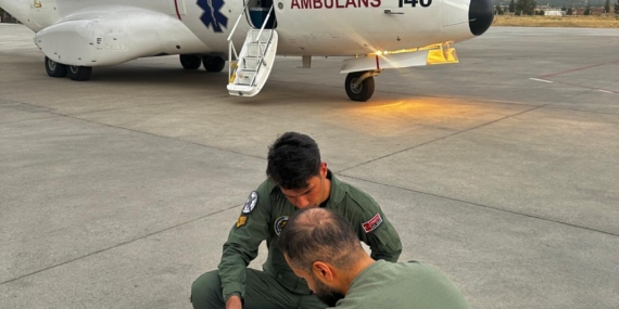 Hava Kuvvetleri ambulans uçağı ile Malatya’ya ‘karaciğer grefti’ ulaştırıldı