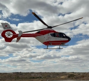Nevşehir'de hasta bebek, ambulans helikopterle Ankara'ya sevk edildi