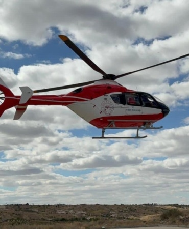 Nevşehir'de hasta bebek, ambulans helikopterle Ankara'ya sevk edildi