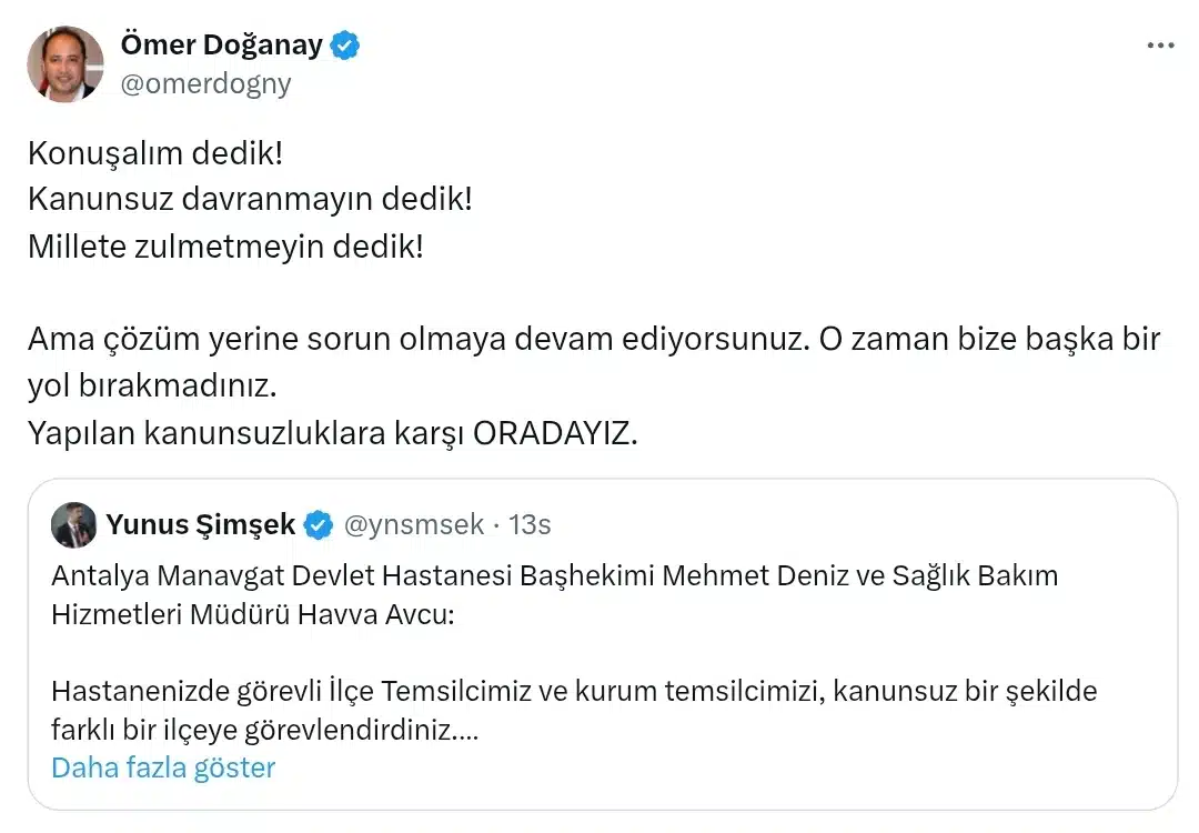 Manavgat Devlet Hastanesi’nde Sendikal Kriz: HEP-SEN Temsilcilerine Mobbing ve Usulsüz Görevlendirme İddiası (resim 33) – saglikhaberi.net