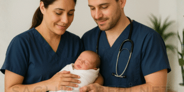 hemşire anne baba bebek aile 2