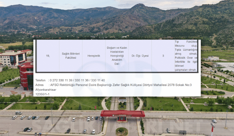 AFSÜ Skandal Öğretim Üyesi İlanı