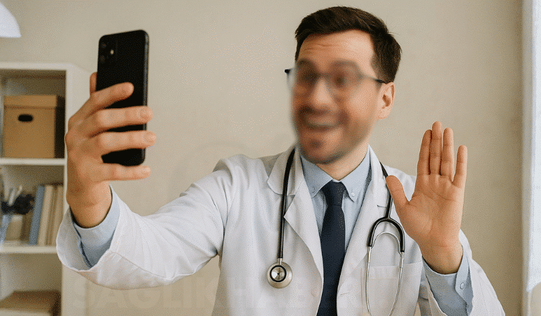 doktor çekim yapıyor