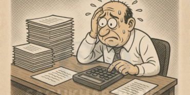 hesap yapan çaresiz memur sh