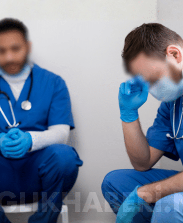 üzgün erkek hemşireler