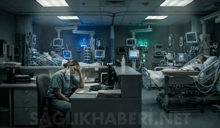 gece çalışan hemşire yoğun bakım
