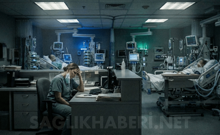 gece çalışan hemşire yoğun bakım