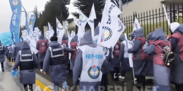 hep-sen eylem sağlık bakanlığı önüne yürüyüş yapılıyor.