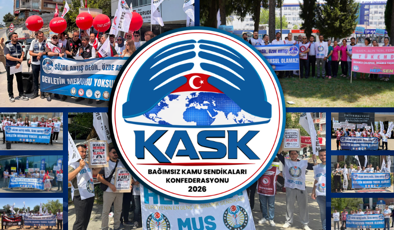 KASK'tan TÜİK Önlerinde Enflasyon Eylemi!