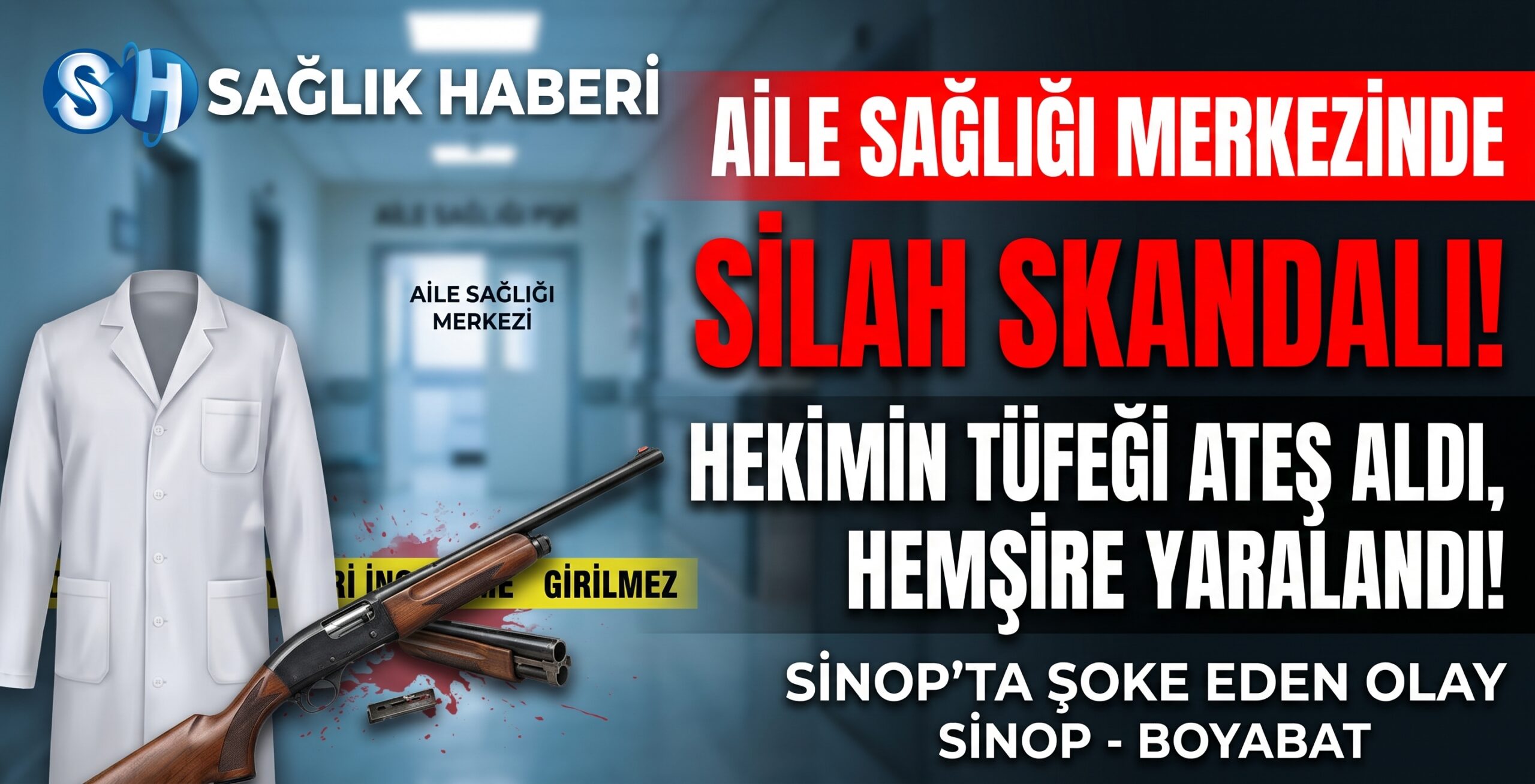 Sinop’ta Aile Sağlığı Merkezinde Silah Skandalı: Hekimin Tüfeği Ateş Aldı, Hemşire Yaralandı!